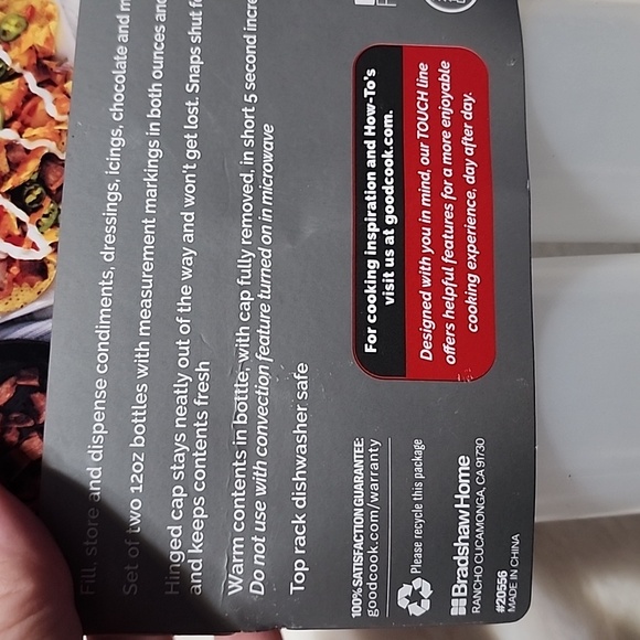 GOODCOOK  TOUCH SQUEEZE BOTTLES.  12 OZ. - Picture 4 of 4